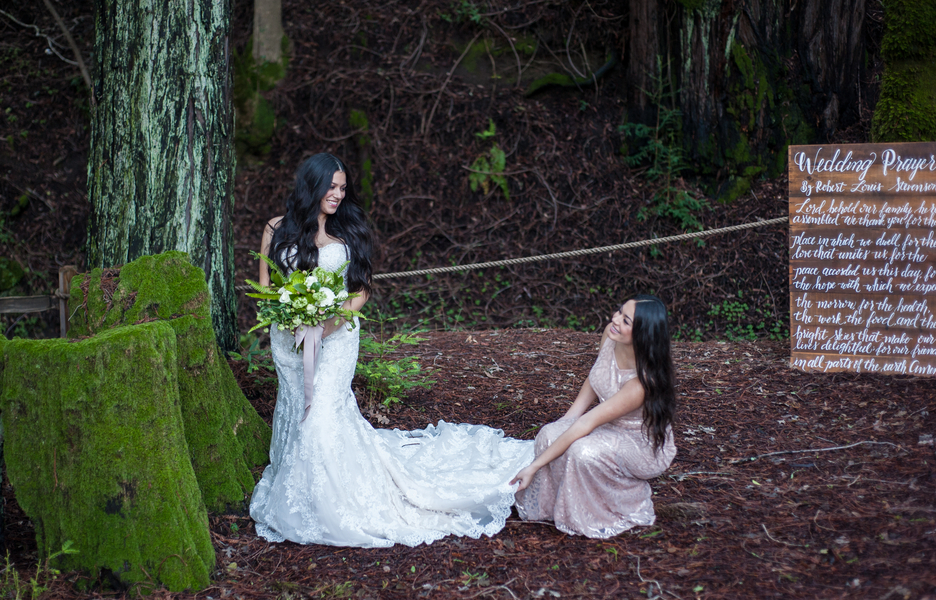 Weddings at Redwood Retreat at Fernwood Cellars | Pantone Inspired Styled Shoot featured