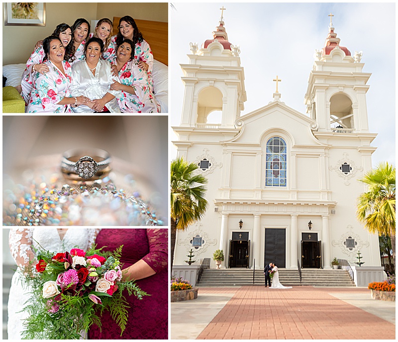Santa Clara Catholic wedding at Five Wounds with reception at Fiorillo's Italian Restaurant_0044