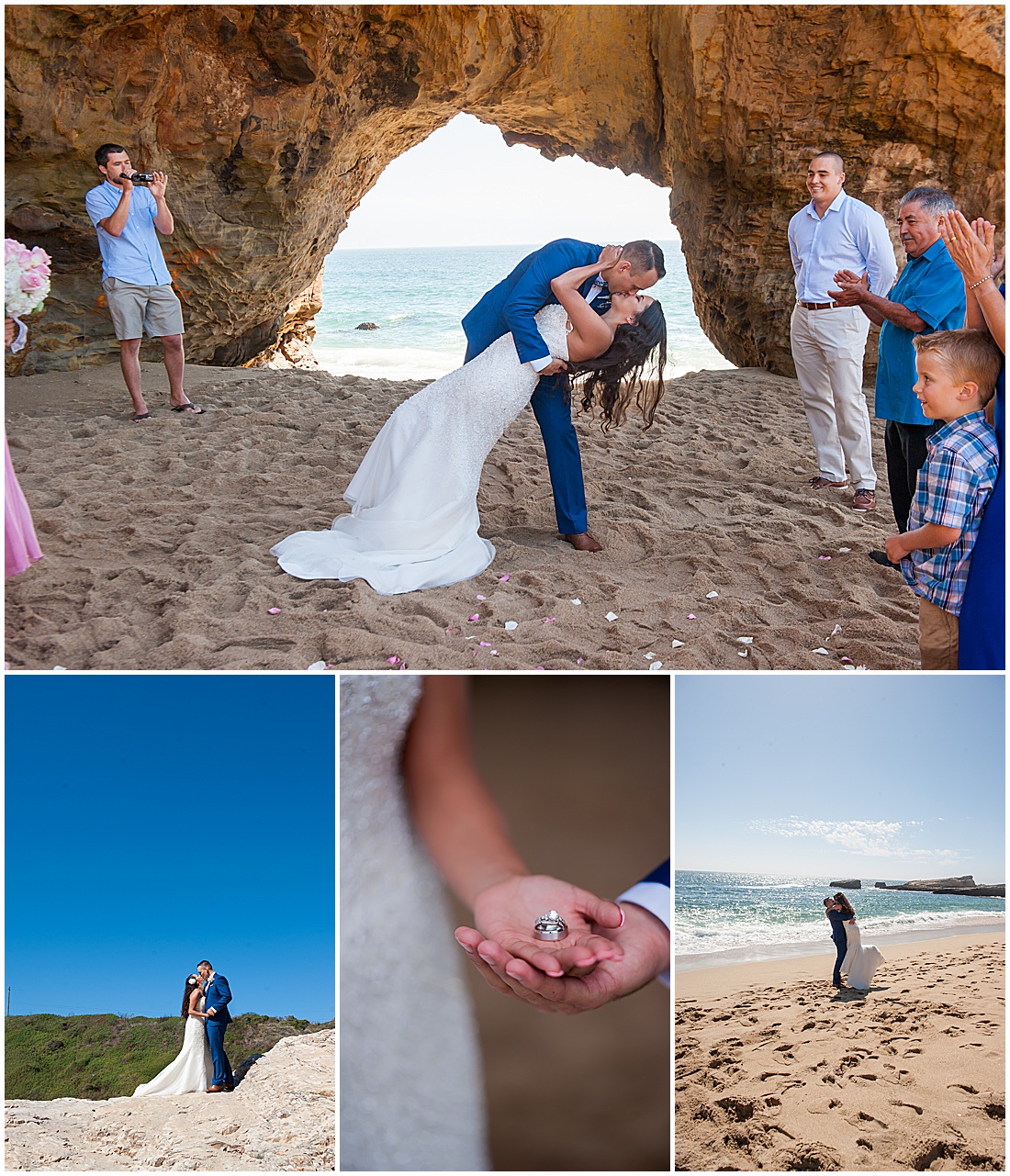 Micro Wedding on Panther Beach in Santa Cruz California Sandra