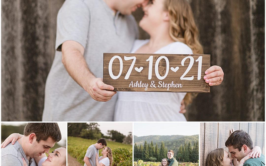 Fortino Winery Engagement Session | Ashley + Stephen