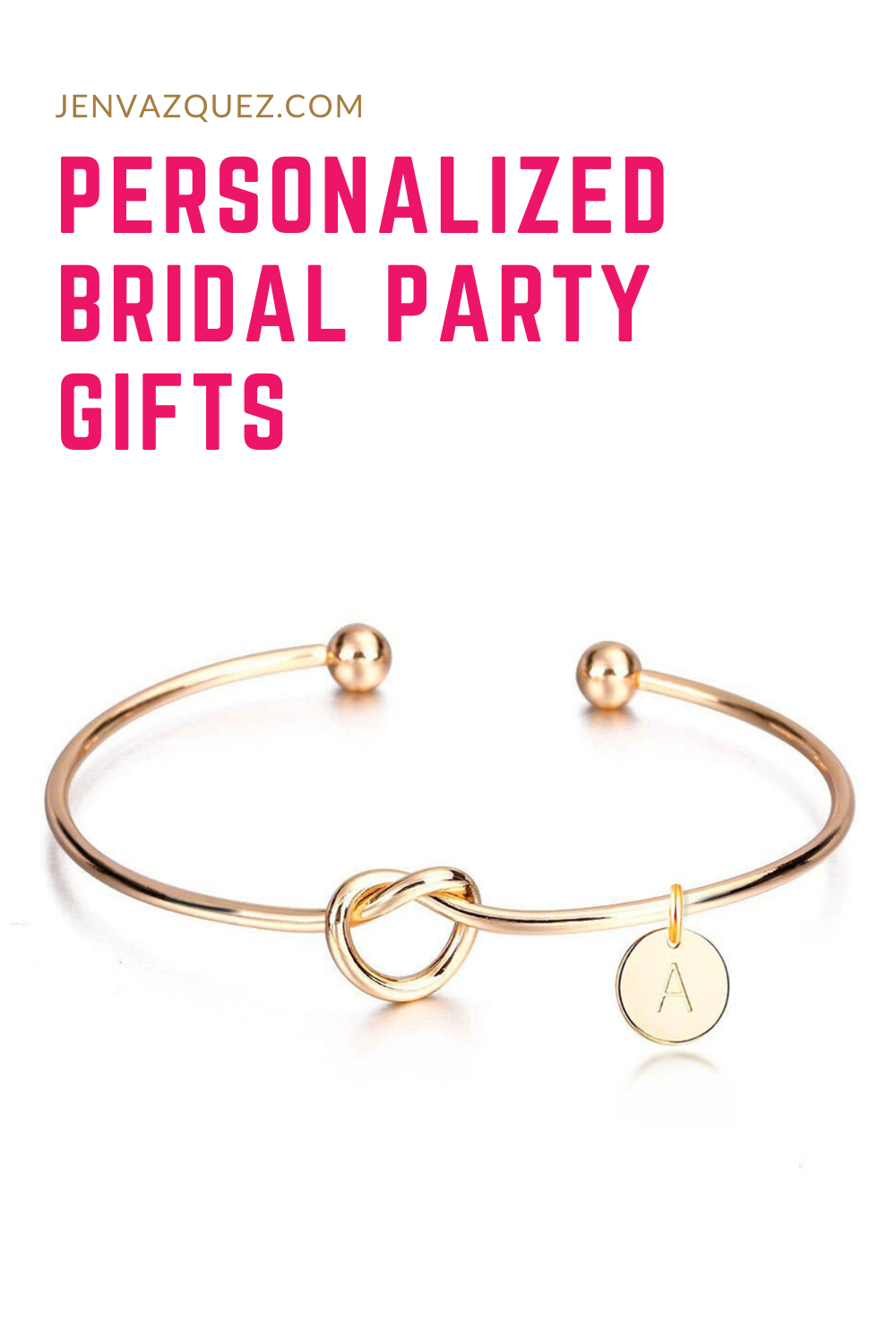 Wedding party knot bracelet 