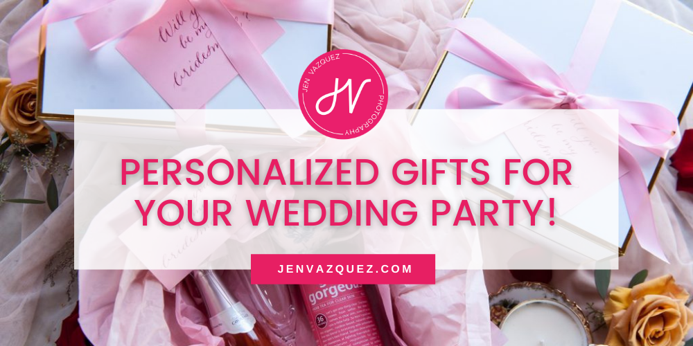Personalized wedding party gifts or gifts for friends at the holidays