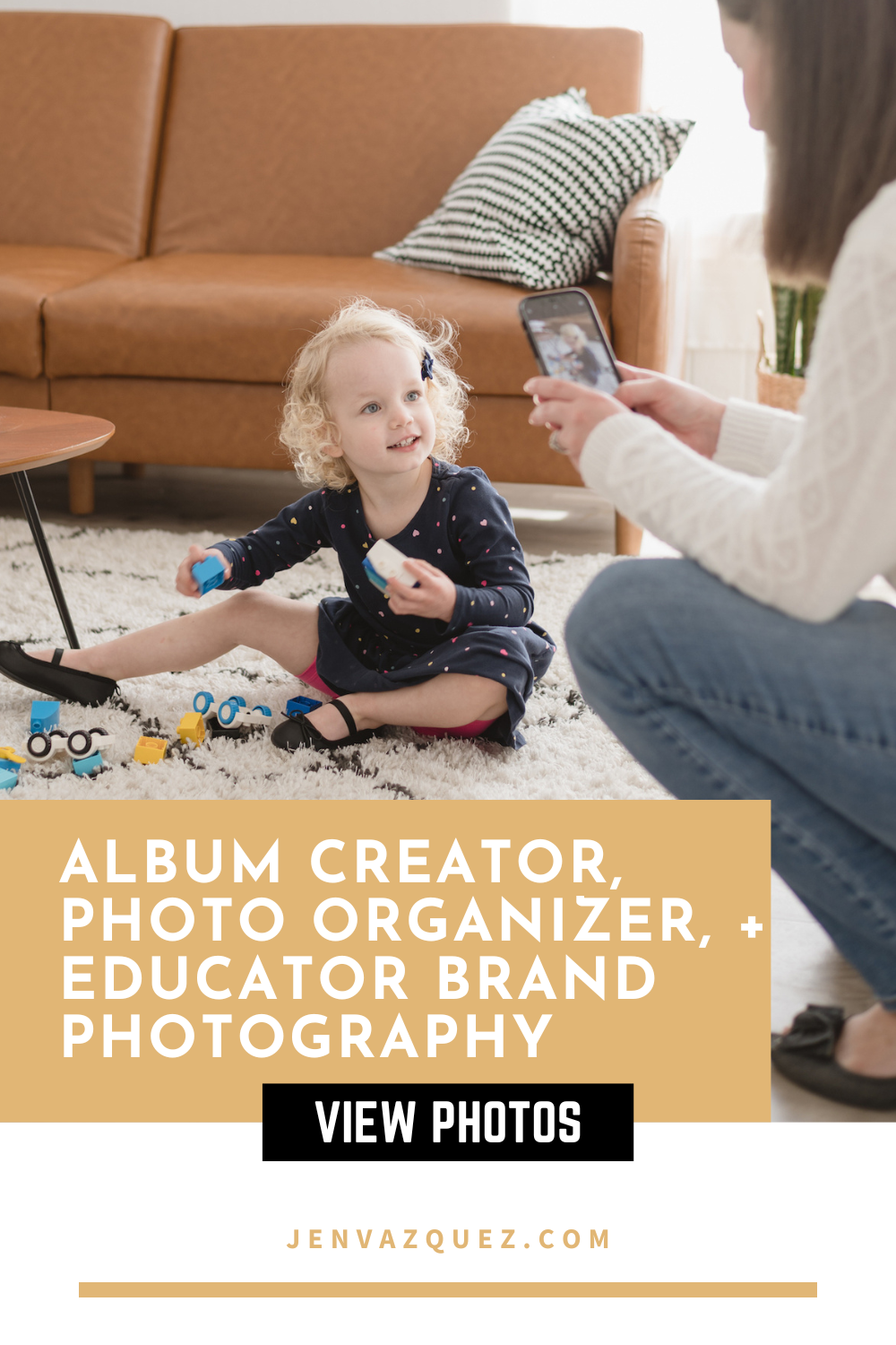 Branding Photos  Denise Brinkman Photo Organizer, Album Creator + Educator by Jen Vazquez Photography