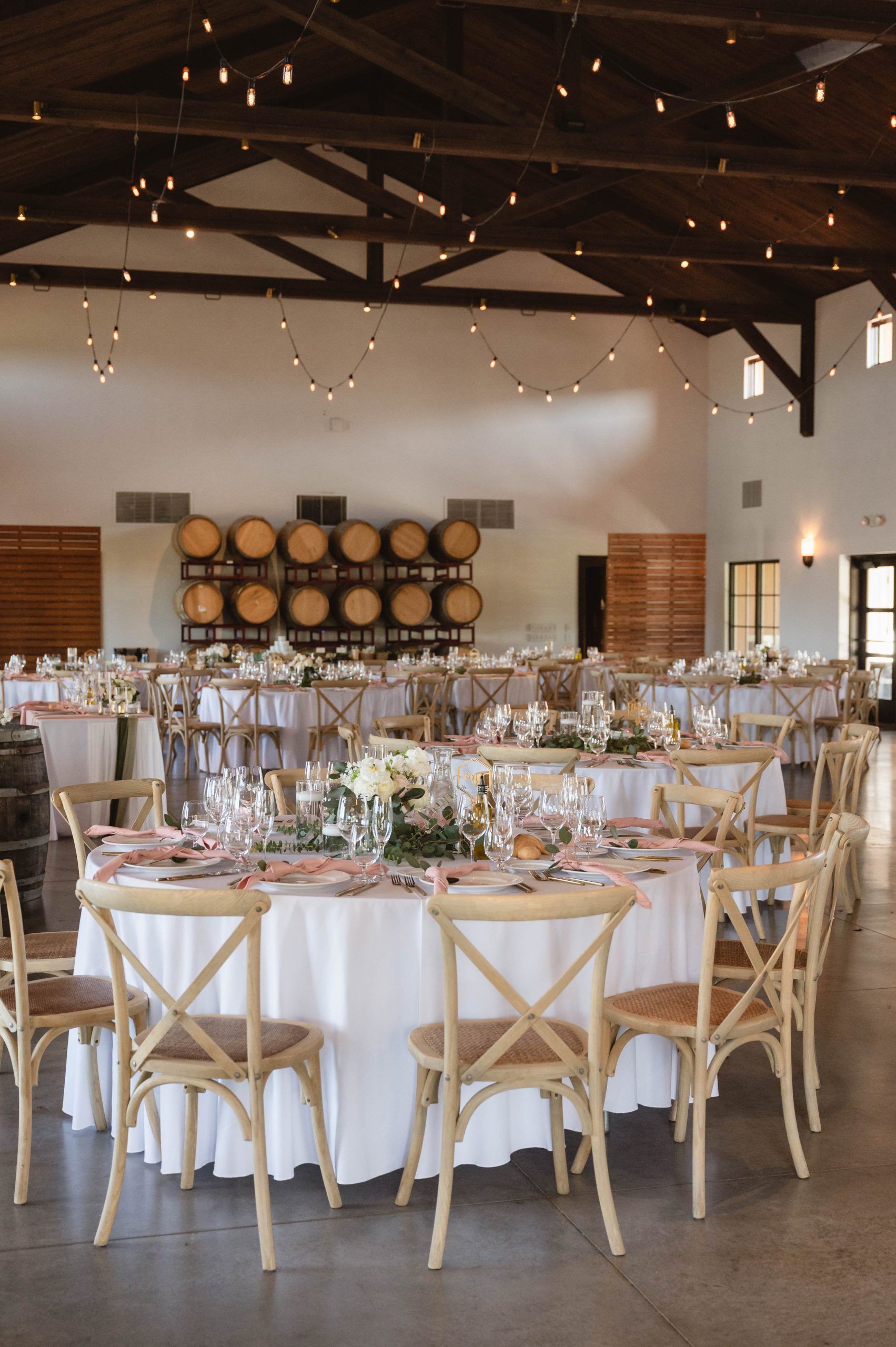 Reception Details from Soft Romantic + Minimalistic Wedding at Viansa Winery in Sonoma Jen Vazquez Photography