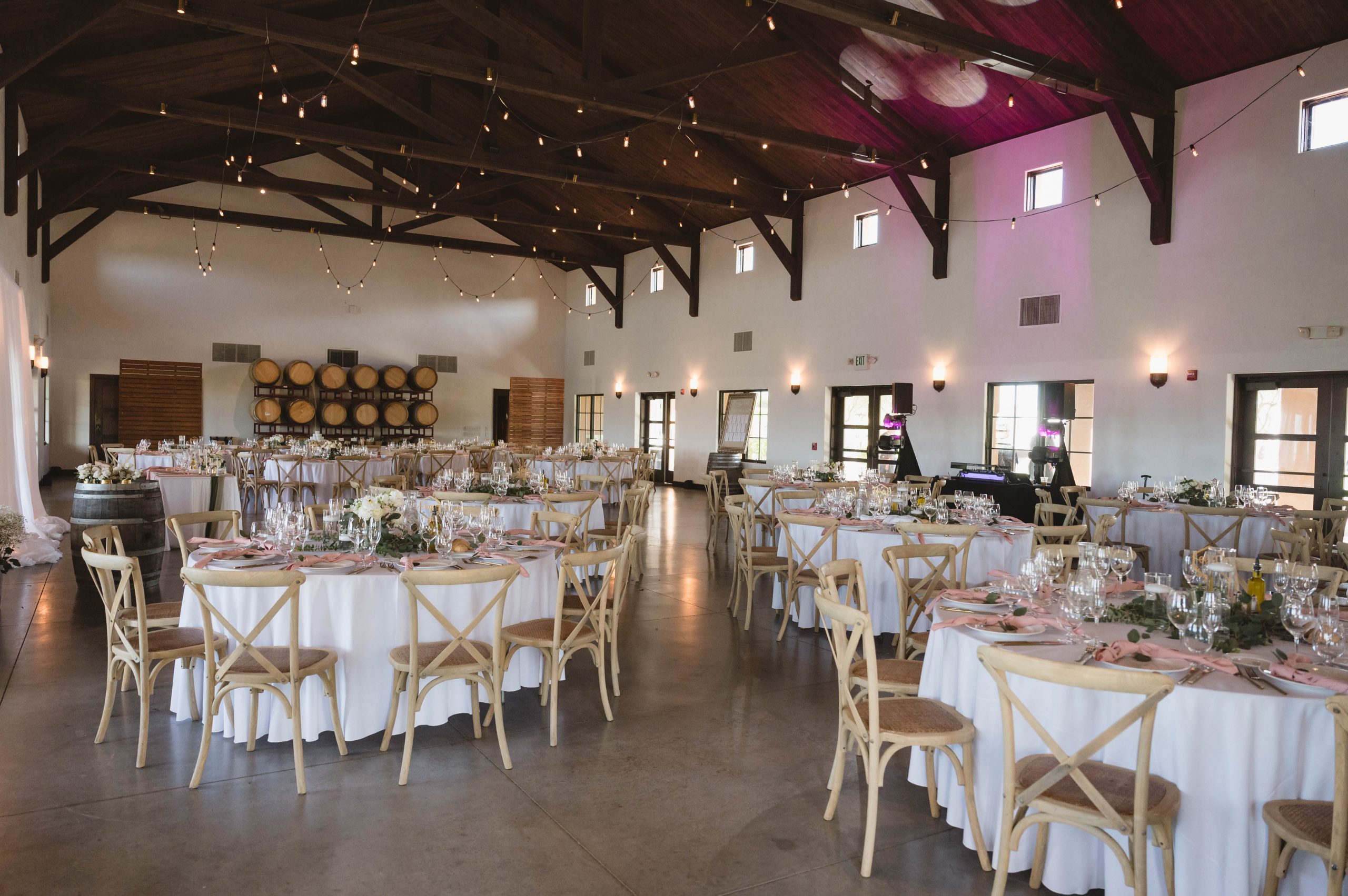Reception from Soft Romantic + Minimalistic Wedding at Viansa Winery in Sonoma Jen Vazquez Photography