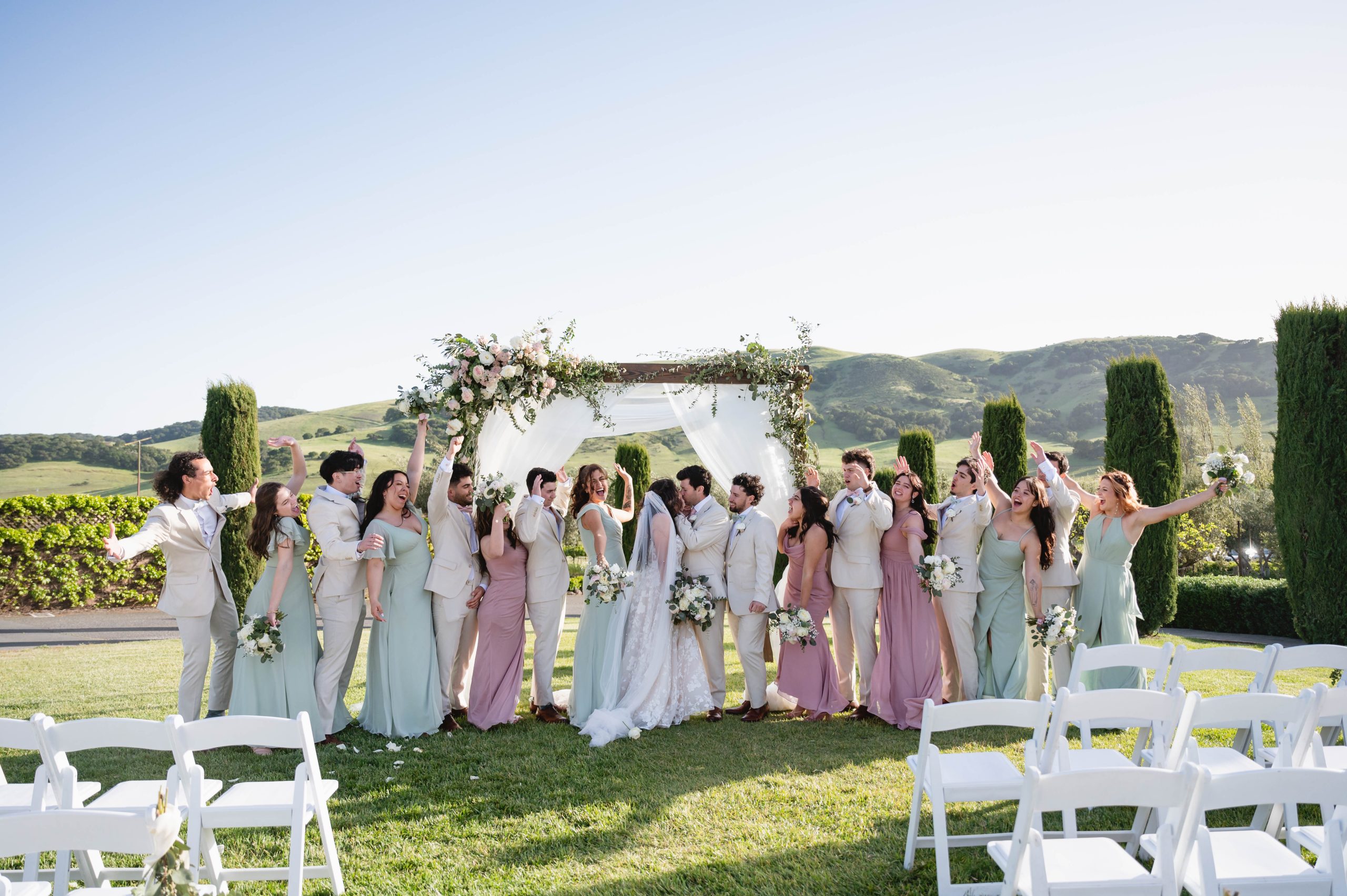 Soft Romantic + Minimalistic Wedding at Viansa Winery in Sonoma | Kassandra + Kevin