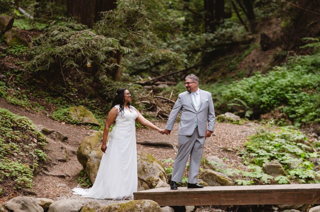 Intimate Summer Wedding in the Woods at Saratoga Springs California by Jen Vazquez Photography California Elopement and Intimate Wedding Photographer