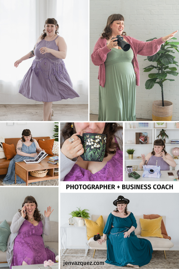 Photoshoot of a birth and newborn photographer in San Jose by Jen Vazquez Media in Bay Area in California