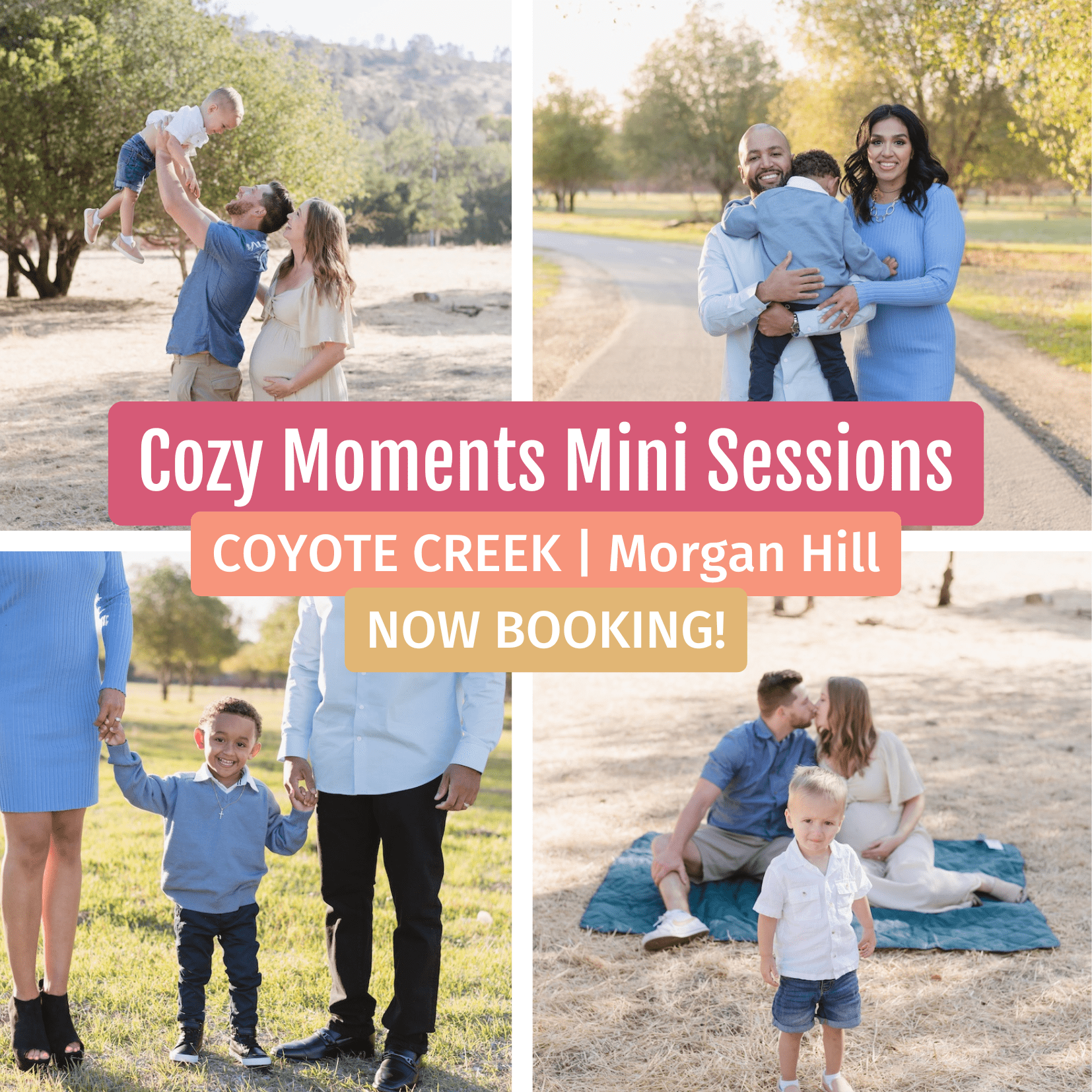 Coyote Creek Morgan Hill family photos mini sessions morgan hill, california