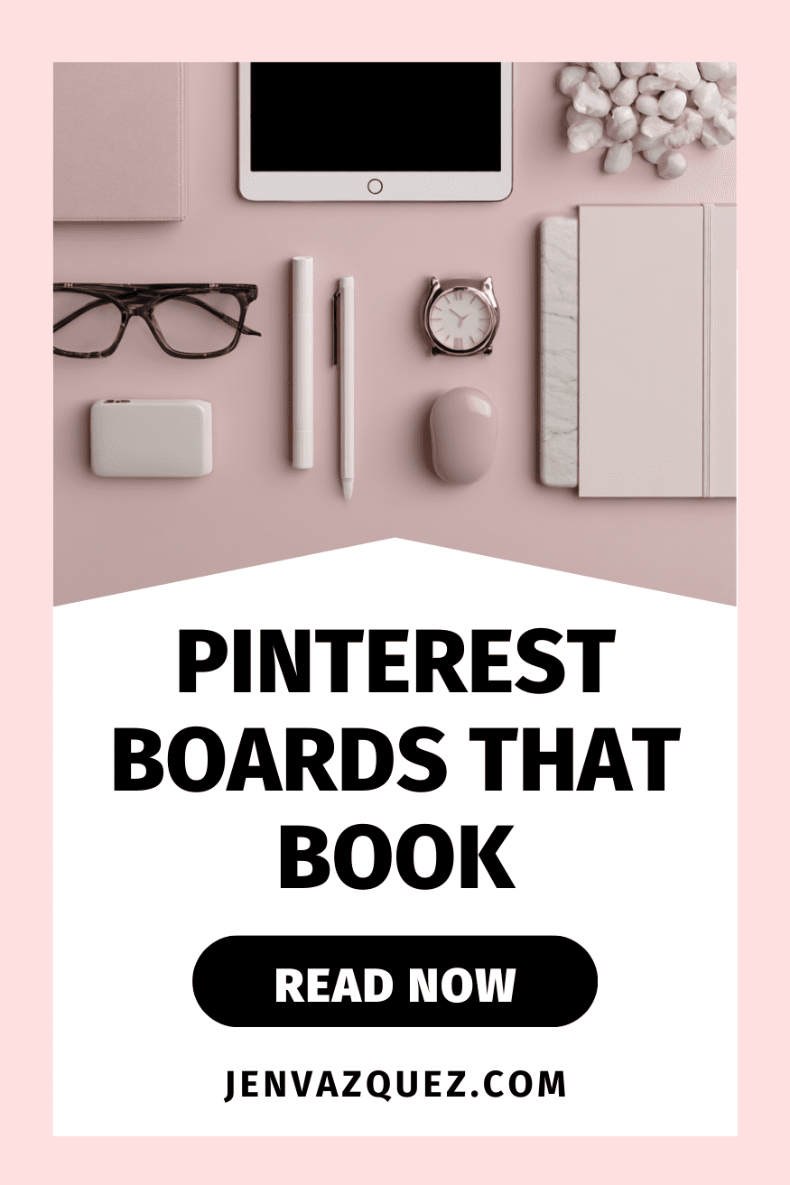Pinterest Boards That Book How to Brand Your Pinterest Profile to Attract Clients (Step-by-Step) on Marketing Strategy Academy Podcast by Jen Vazquez Media Pinterest Boards That Book How to Brand Your Pinterest Profile to Attract Clients (Step-by-Step) on Marketing Strategy Academy Podcast by Jen Vazquez Media