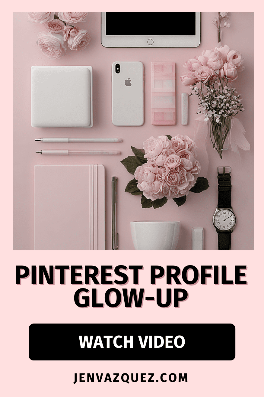 Pinterest Profile Glow-Up How to Brand Your Pinterest Profile to Attract Clients (Step-by-Step) on Marketing Strategy Academy Podcast by Jen Vazquez Media Pinterest Profile Glow-Up How to Brand Your Pinterest Profile to Attract Clients (Step-by-Step) on Marketing Strategy Academy Podcast by Jen Vazquez Media
