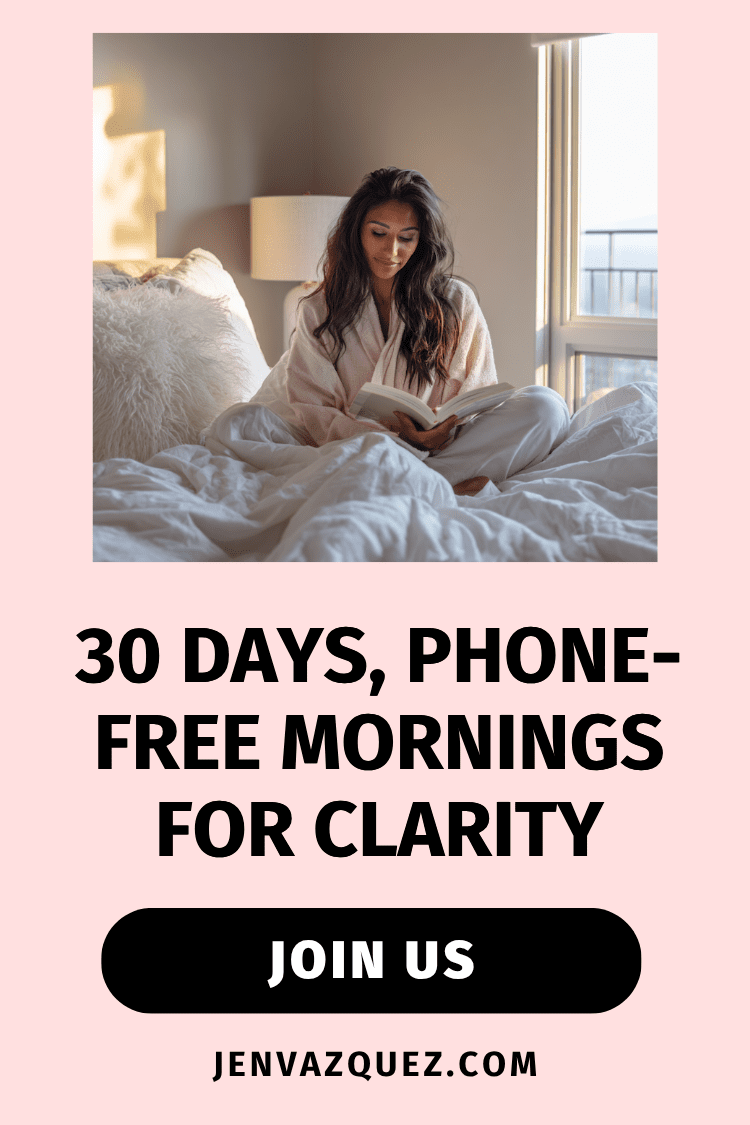 30 Days, Phone-Free mornings for clarity Try Jeff Bezos’ 1-Hour Morning Rule with Us_ The 30-Day Clarity Challenge on Marketing Duo Podcast Try Jeff Bezos’ 1-Hour Morning Rule with Us: The 30-Day Clarity Challeng