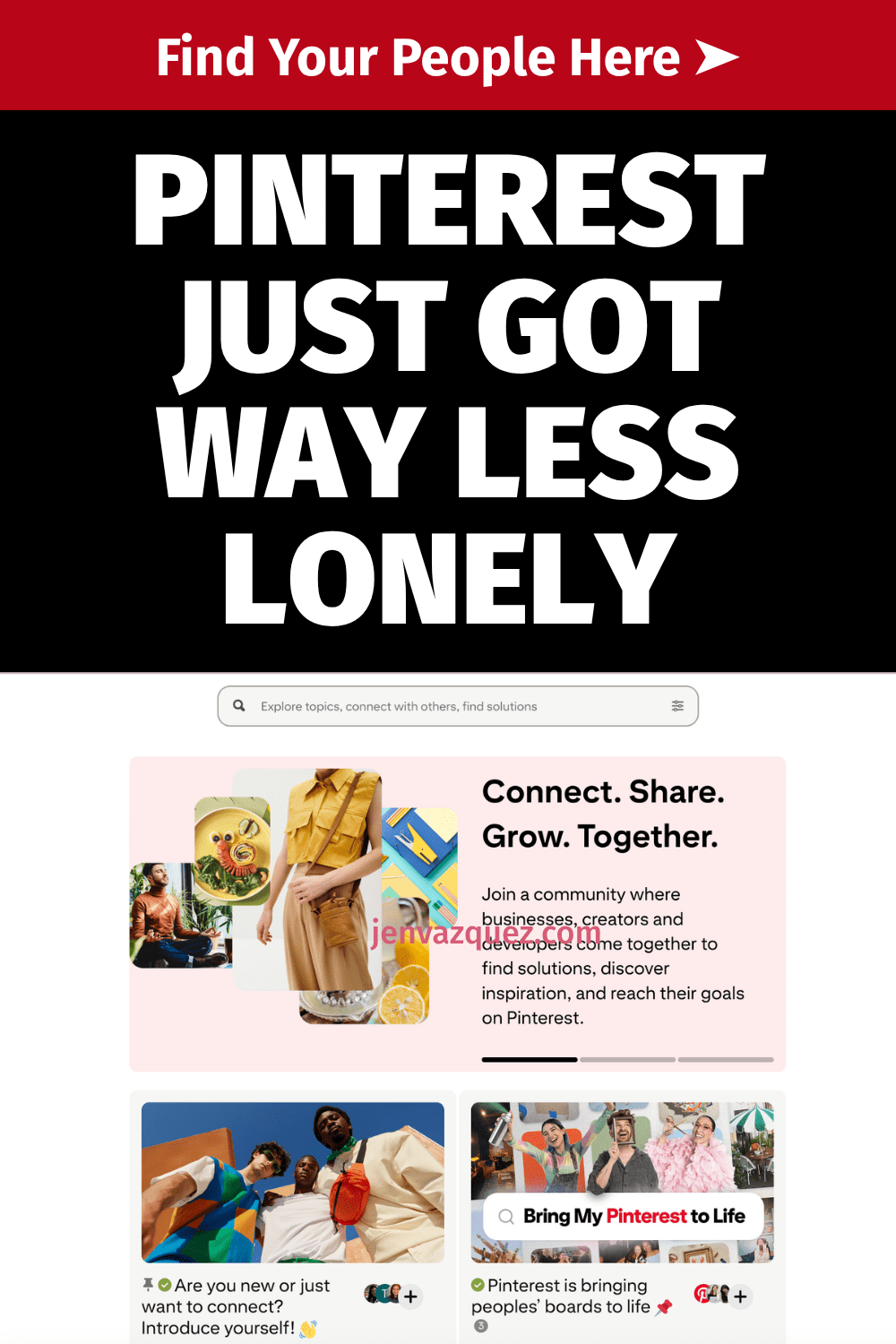 graphic with words The Free Pinterest Community You Are Missing