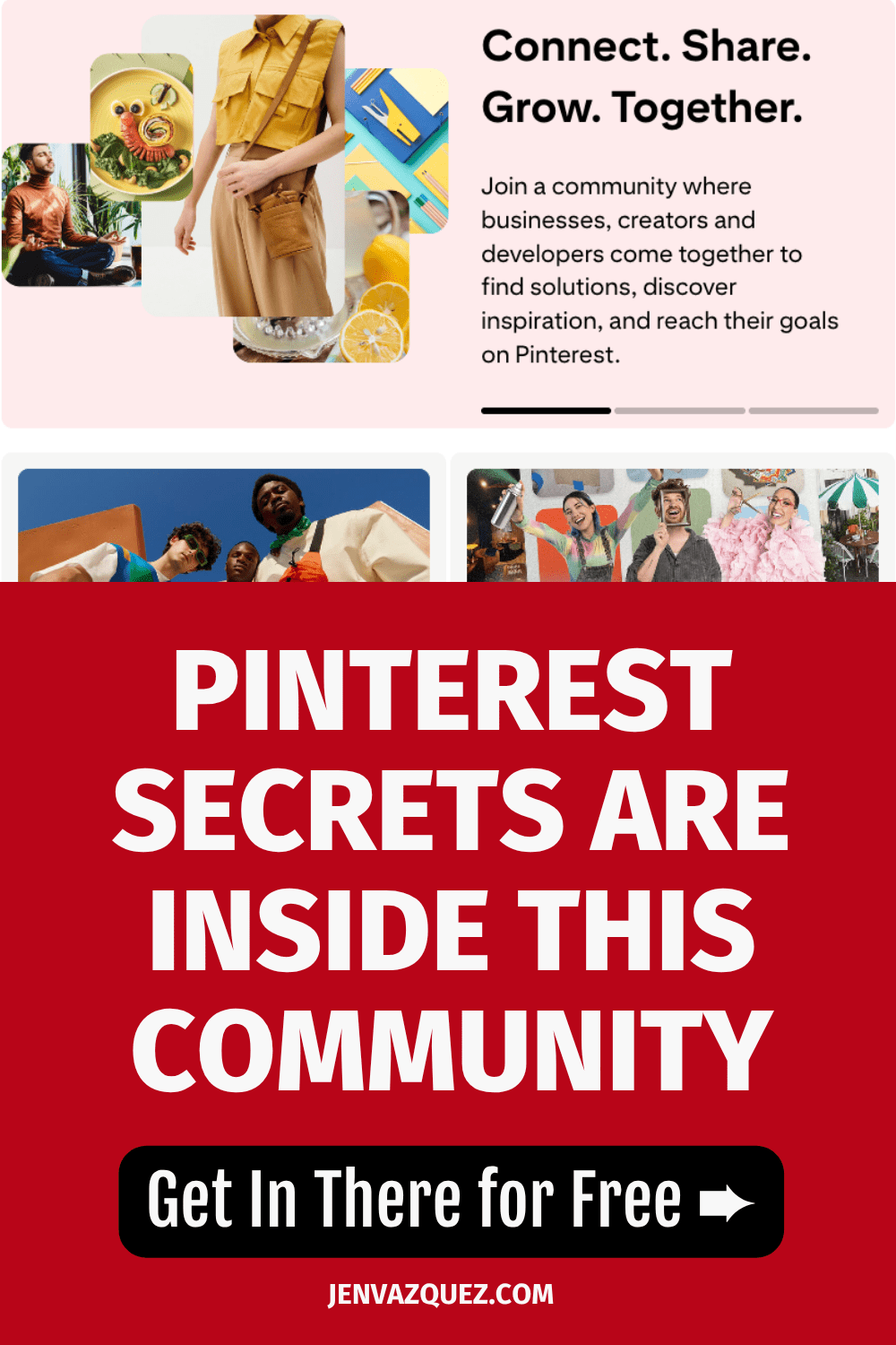 graphic with words The Free Pinterest Community You Are Missing
