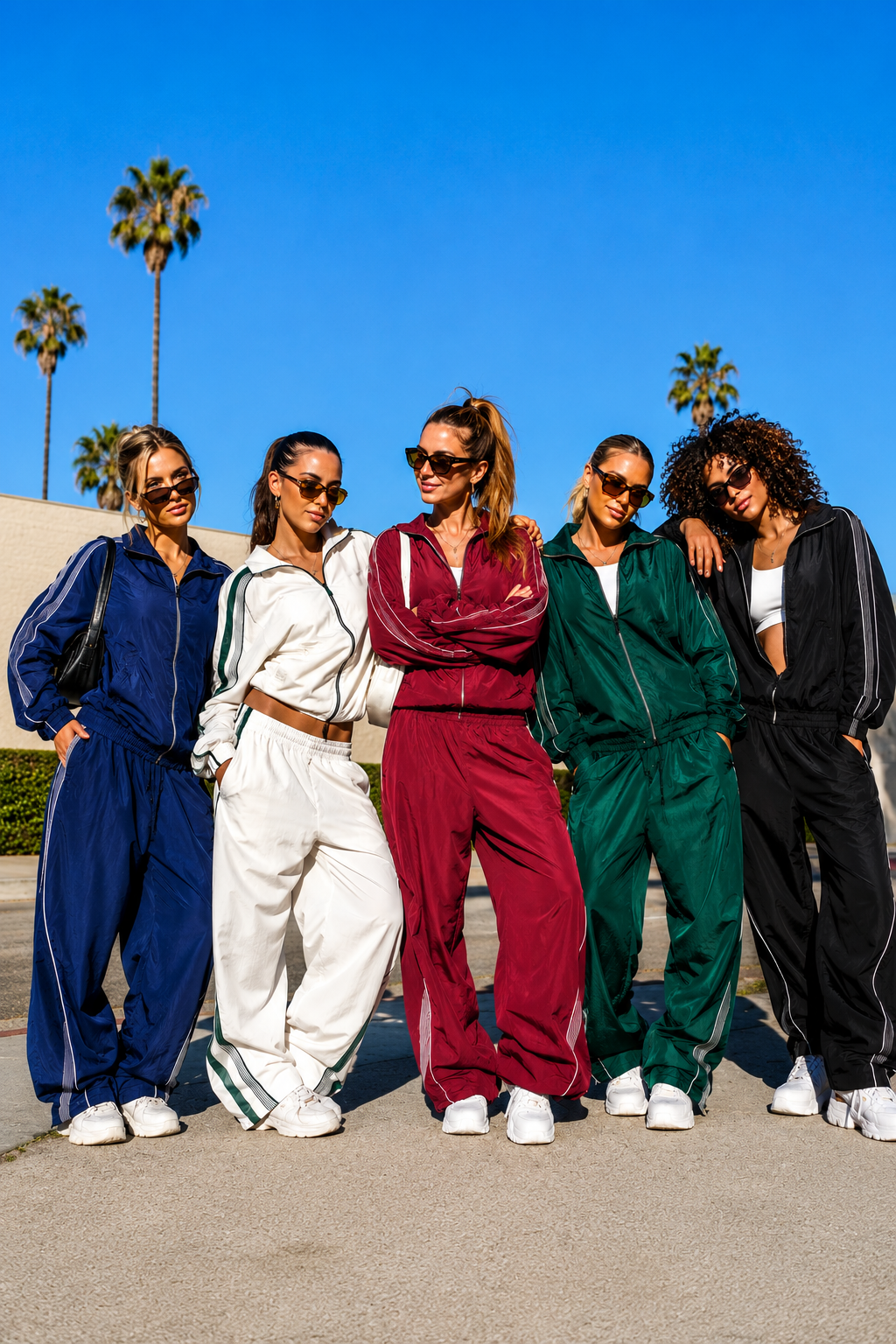 baggy tracksuit outfit women talking about Pinterest Summer 2026 Trend Report: What Service Providers Need to Know by Jen Vazquez Media