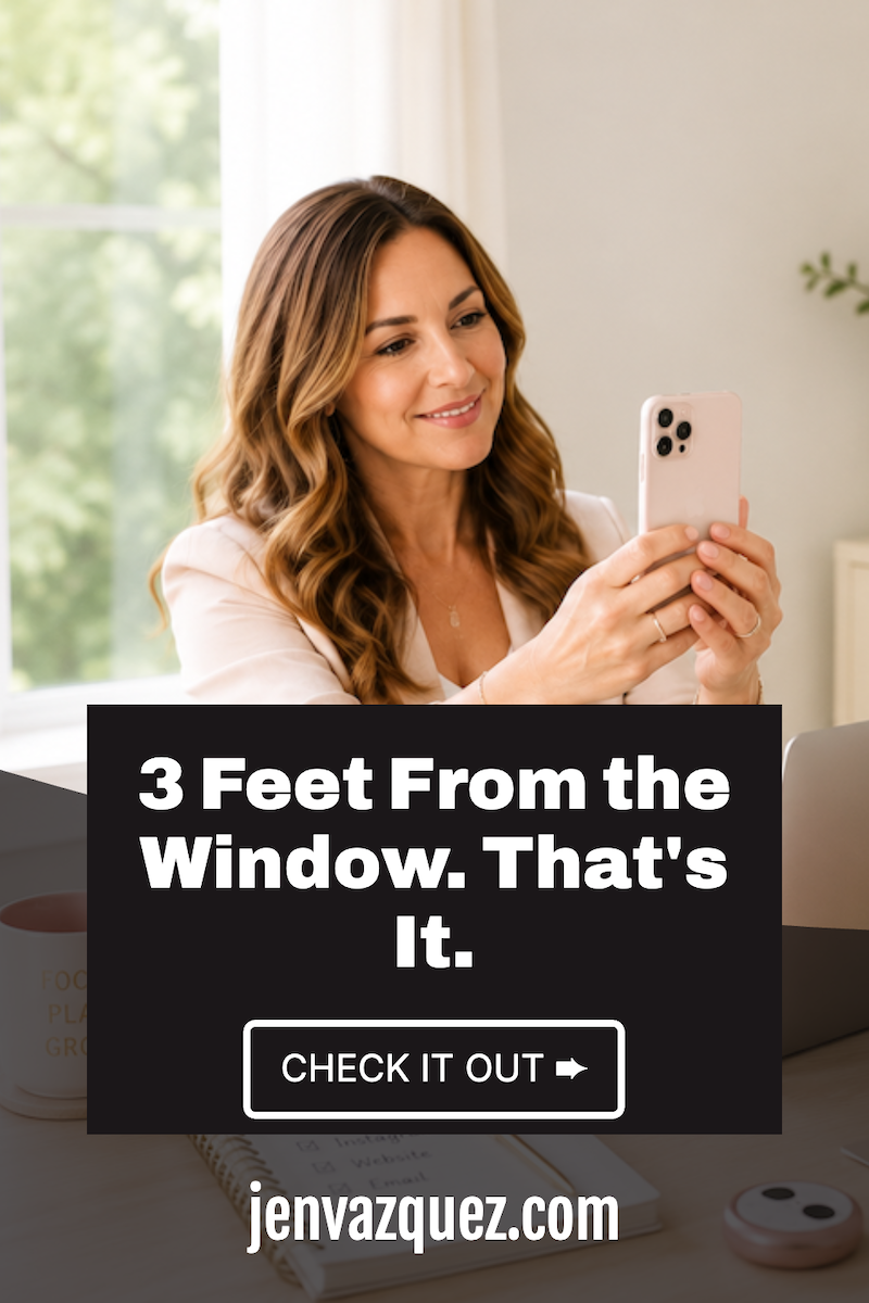 a women holding up a cell phone taking a photo of herself. We're talking about DIY cell phone photos